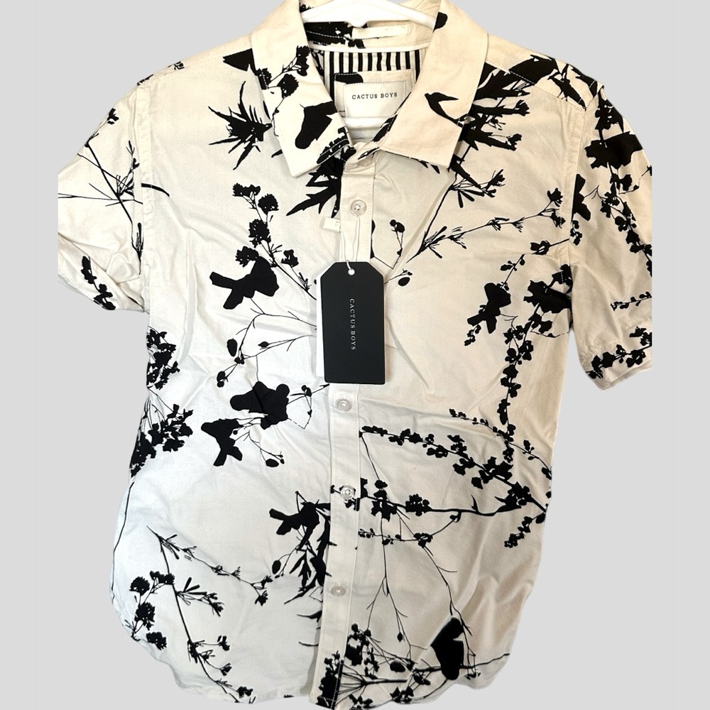 Catus boys floral button down boy size 6